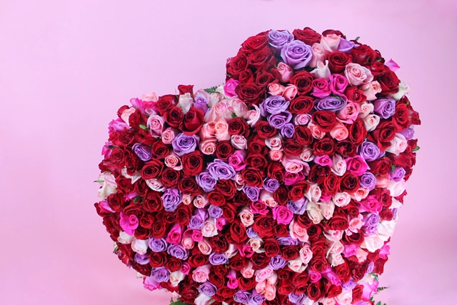 Corazón 450 Rosas