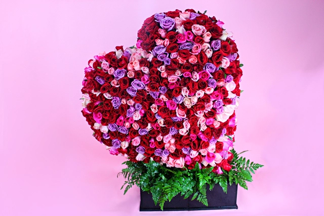 Corazón 450 Rosas